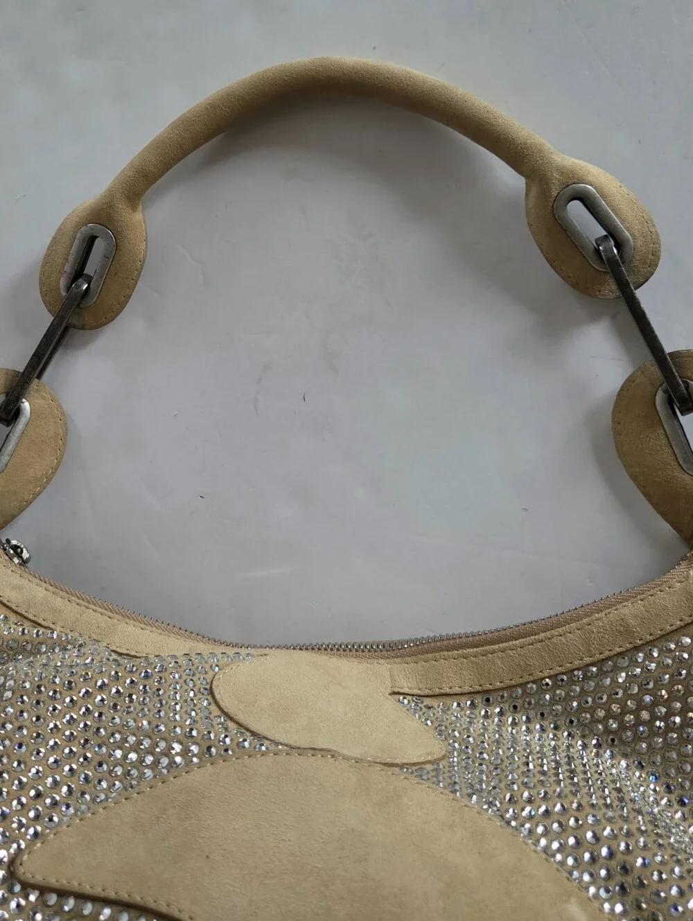 Jimmy Choo Grant Hobo With Swarovski Crystals